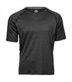 Heren Sportshirt Tee Jays 7020 Zwart Melange